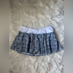 Kyodan Athletic Skort Leaf Print Skirt Shorts Size Medium